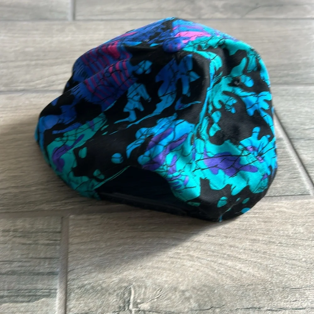 Blue Floral Snapback Hat